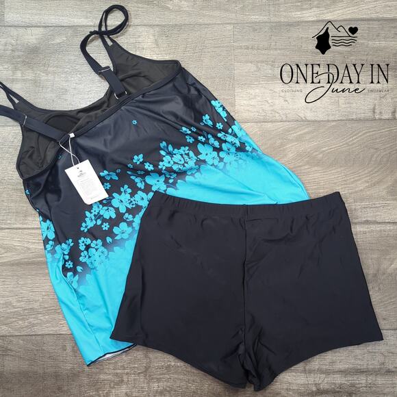 B2Prity Boyshort Tankini Swimsuit Size XL - Picture 6 of 6